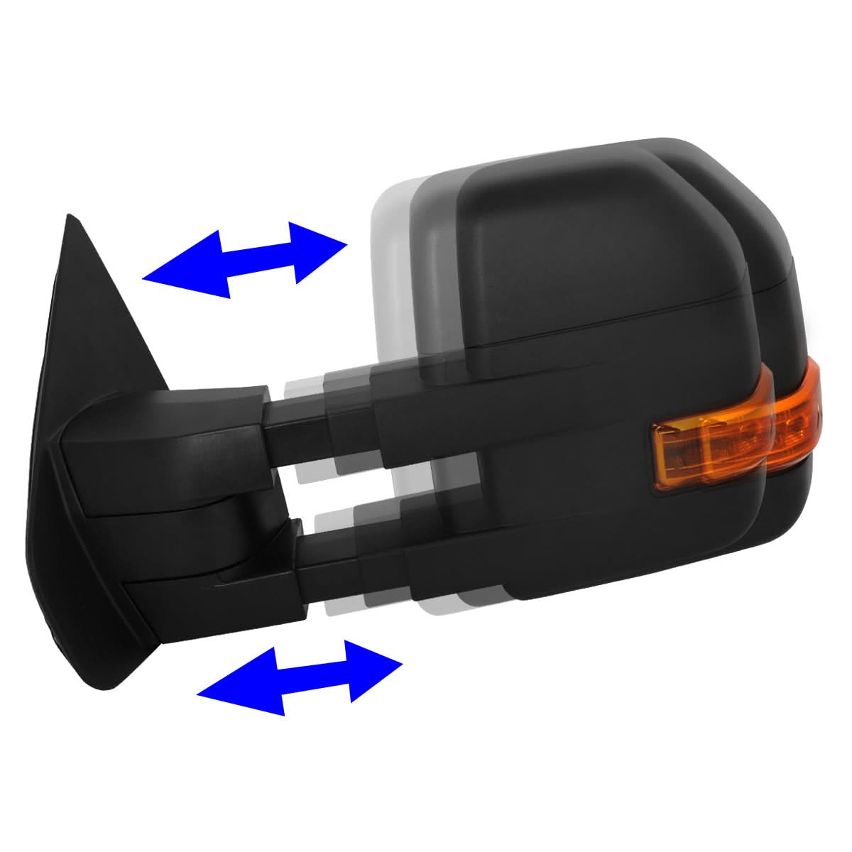 04-14 Ford F-150 Manual Towing Mirrors with Puddle Light & LED Signal