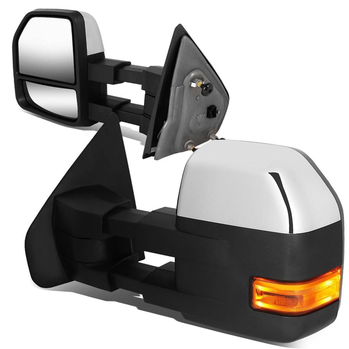 2004-2014 Ford F-150 Manual Towing Mirrors w/ Puddle Light & LED Signal