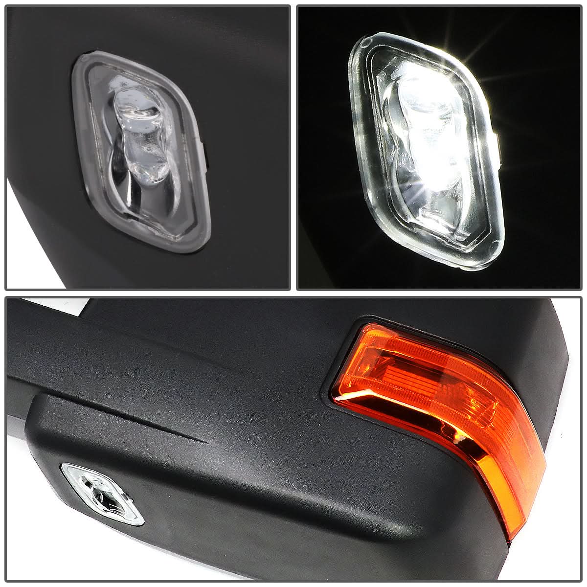 04-14 Ford F-150 Powered Heated Towing Mirrors w/Puddle Light - Chrome