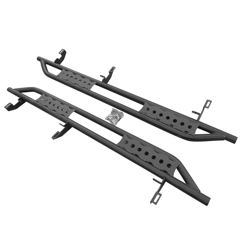 2007-2018 Jeep Wrangler JK Black Running Boards Side Step Nerf Bar