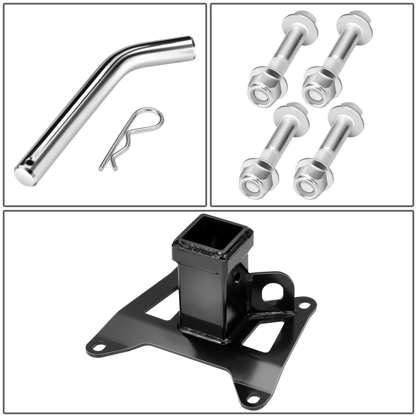 2019-2024 Honda Talon 2" Rear Receiver Tow Hitch - Black