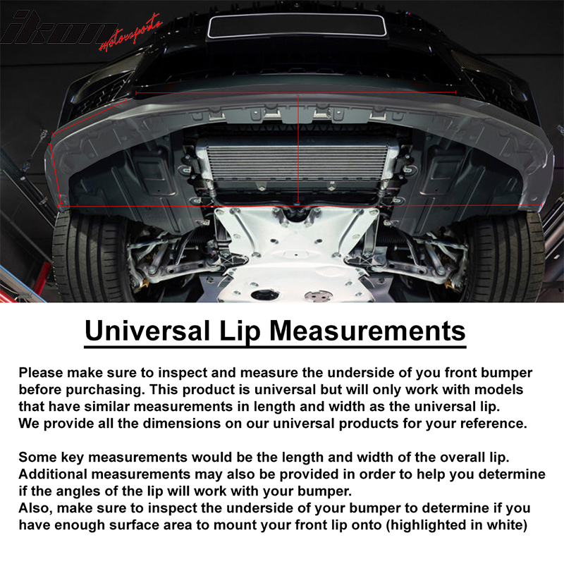 2006-2014 Lexus IS250 IS350 ISF Ikon Style Front Bumper Lip 2 Piece PP