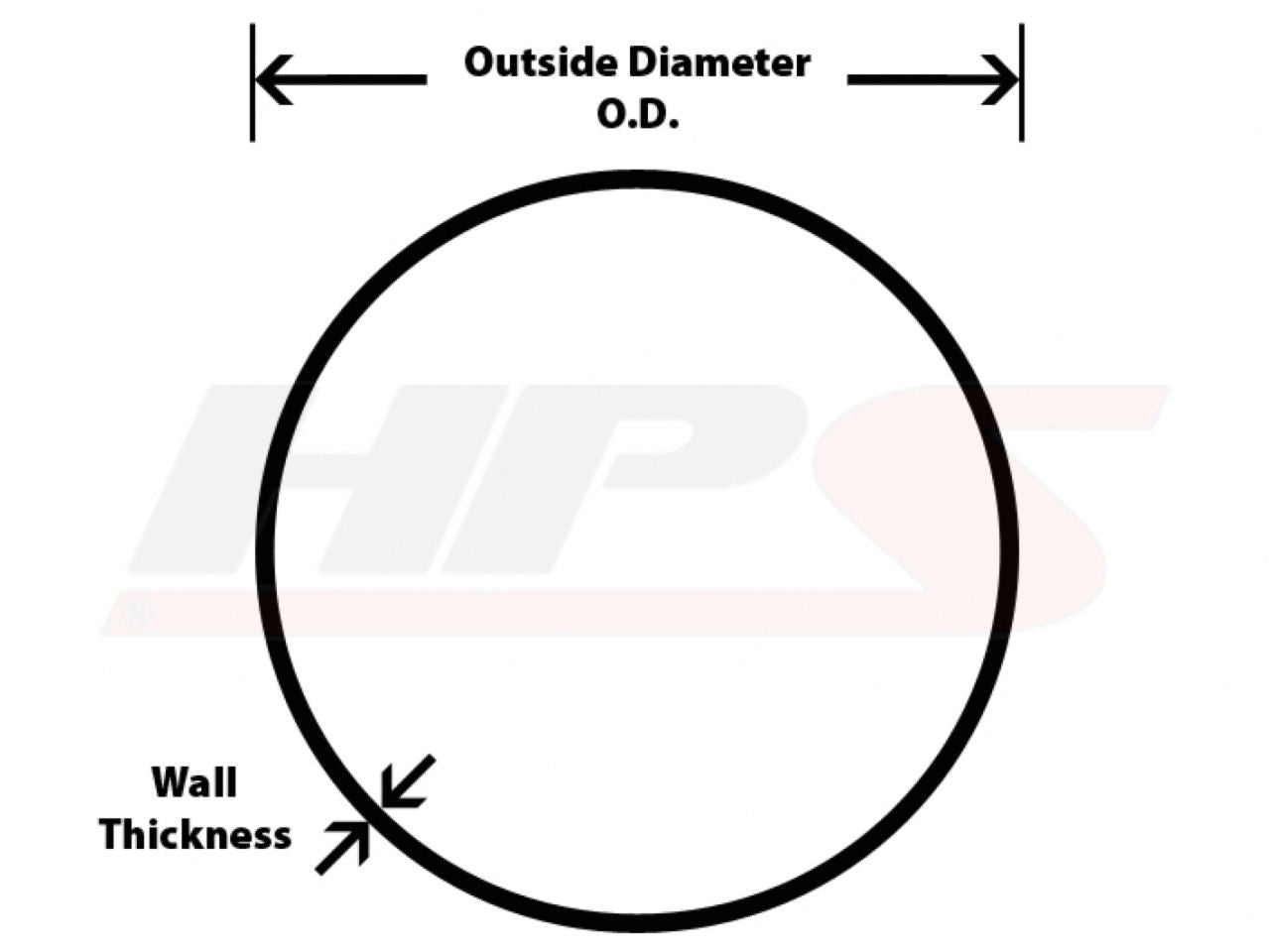HPS Performance Products HPS 3-1/4" OD, 6061 Aluminum Straight Pipe Tubing , 16 Gauge