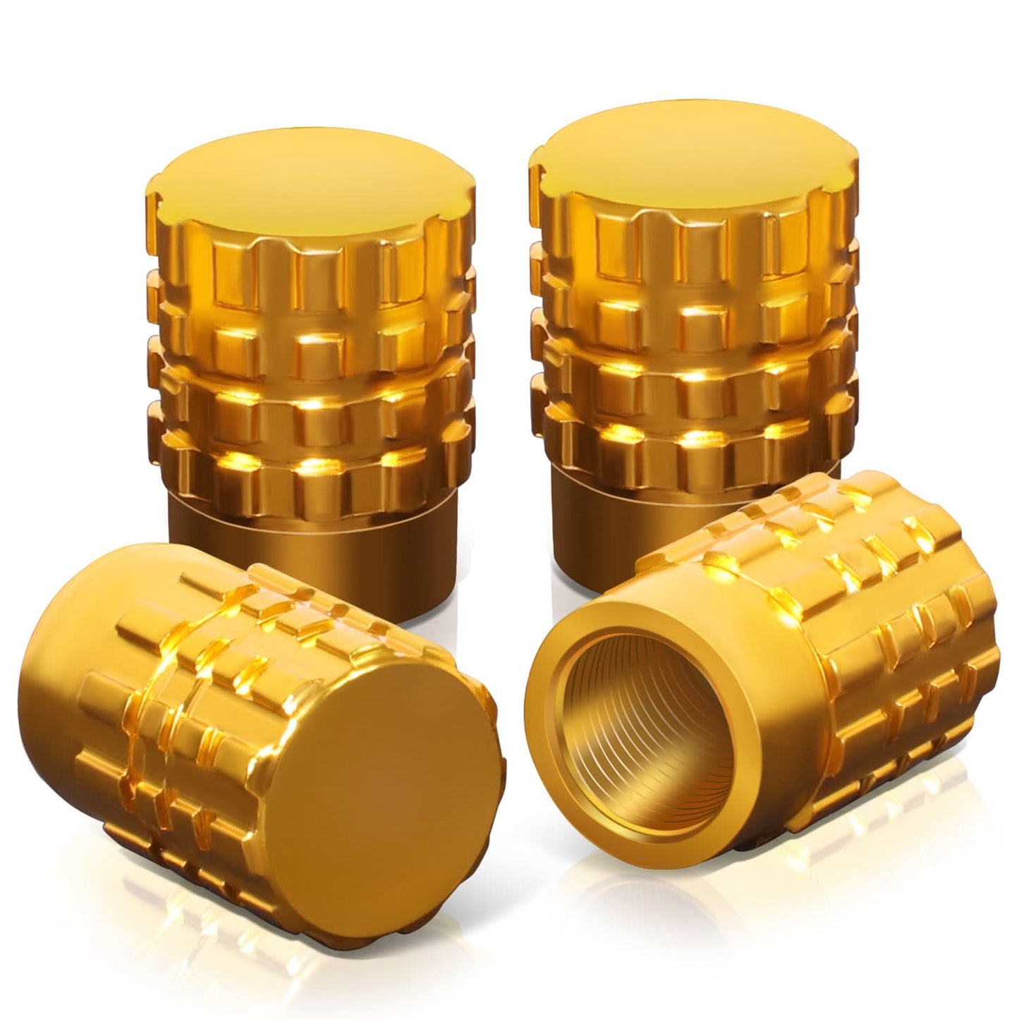 RT 046 Full Cut Gold Valve Caps