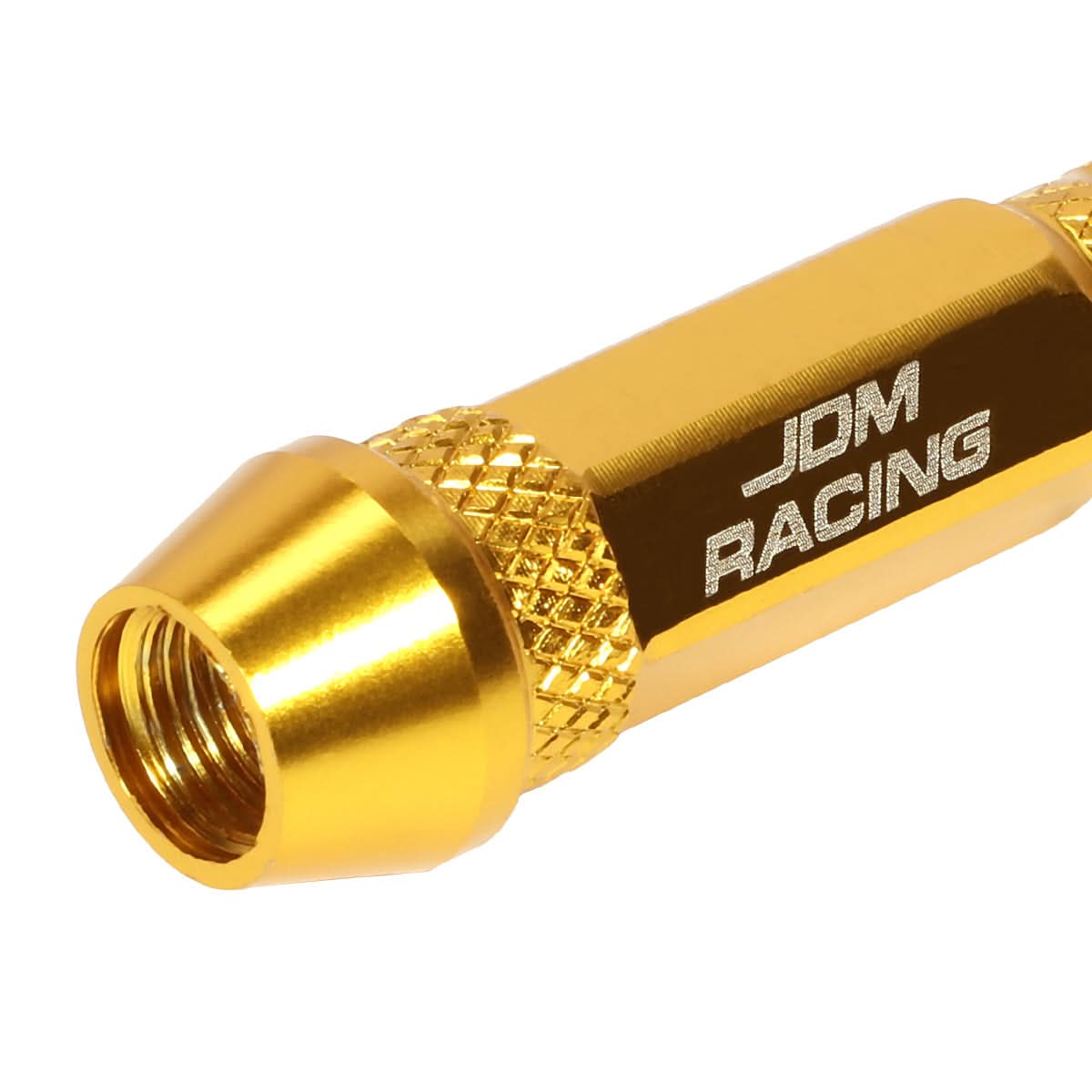 Spiked Lug Nut Style Valve Caps - 60MM Gold