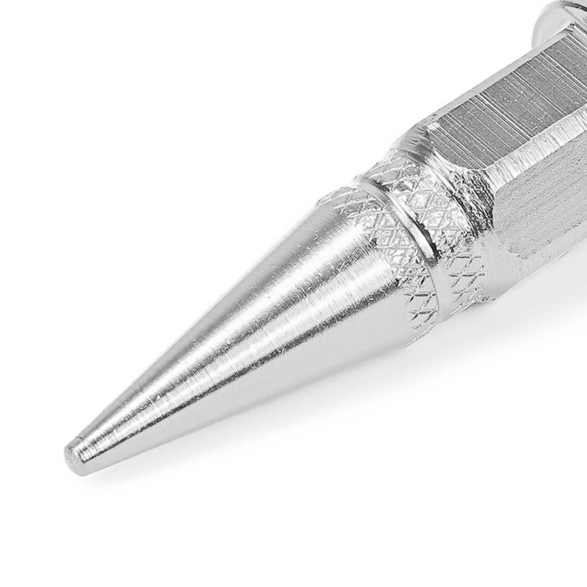Spiked Lug Nut Style Valve Caps - 45MM / 1.75" Tall - Silver
