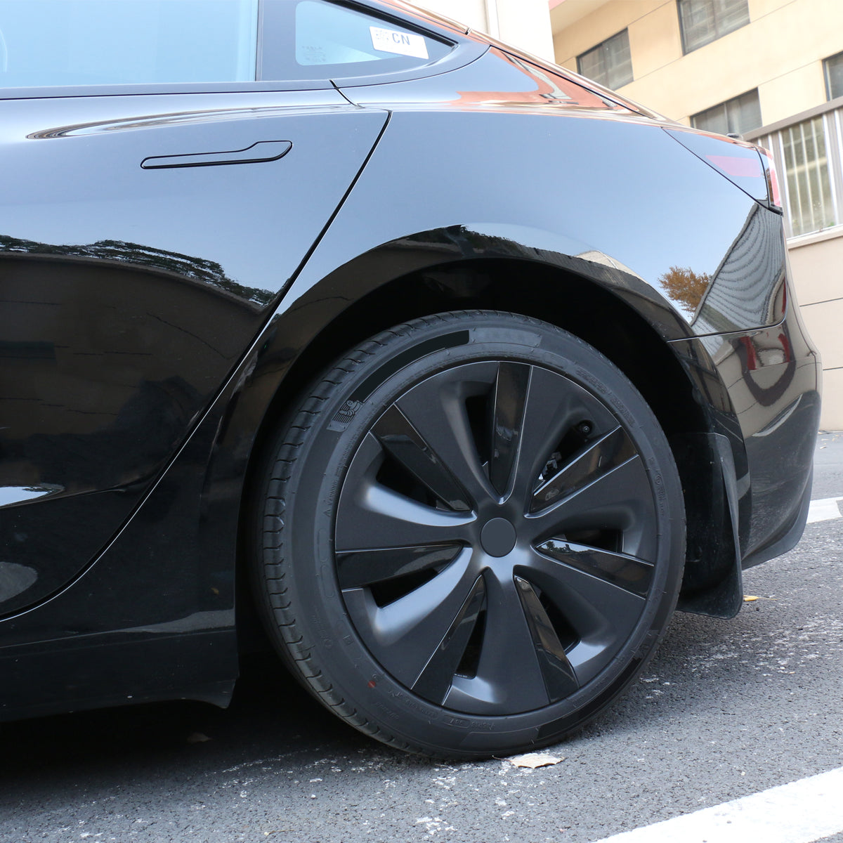 2024-2025 Tesla Model 3 18'' S Style Wheel Covers Gunmetal&Gloss Black