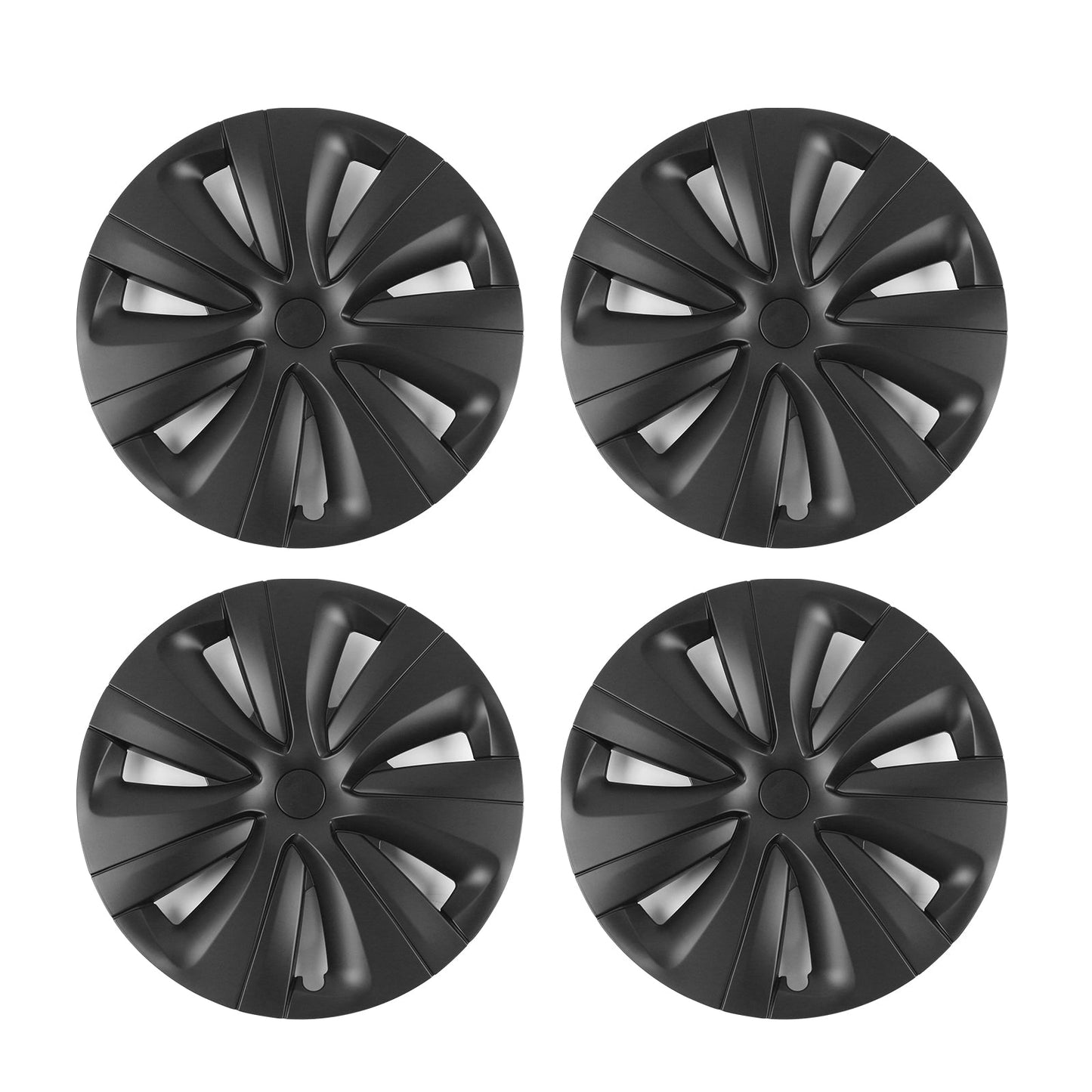 2024-2025 Tesla Model 3 18'' S Style Wheel Covers Hubcap Matte Black