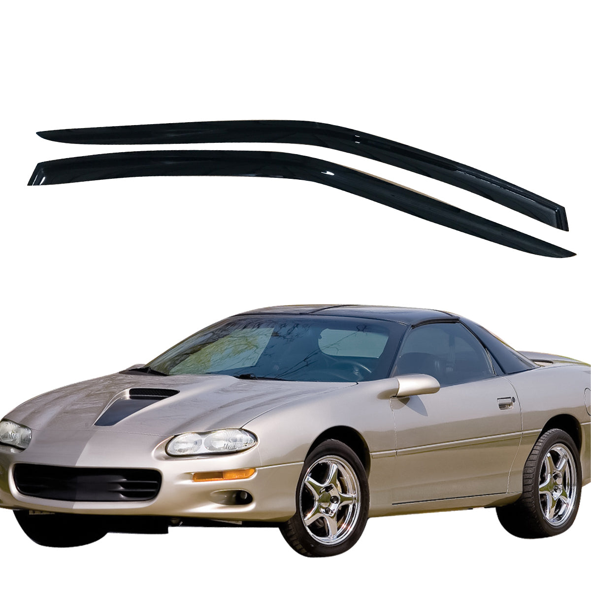 1993-2002 Chevy Camaro Pontiac Firebird 2Pc Set Window Visors Acrylic
