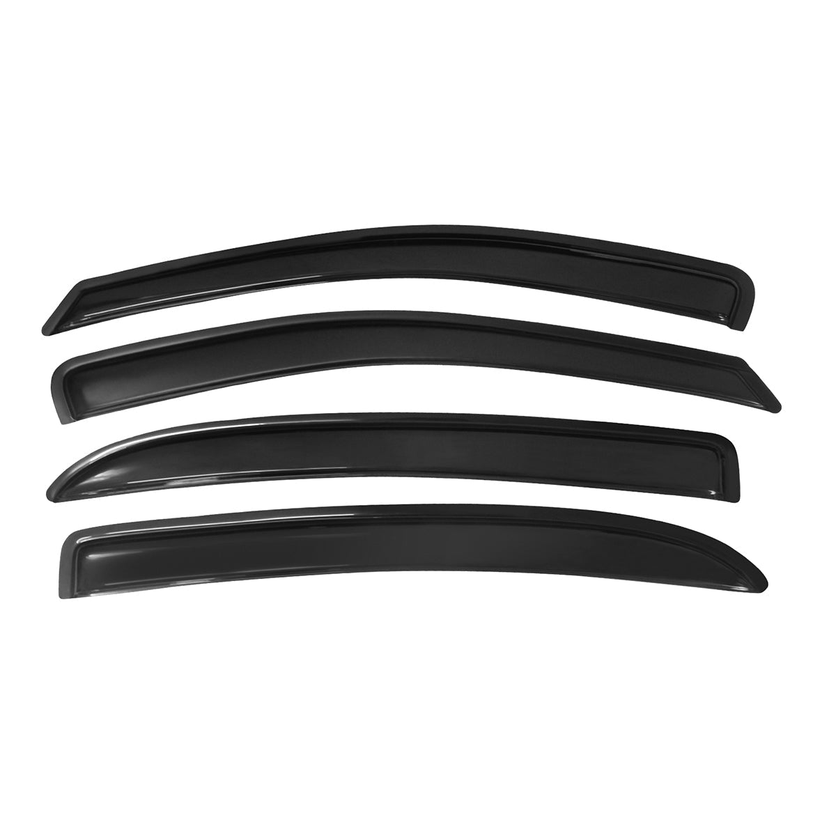 2005-2010 Chevy Cobalt Smoke Tinted Slim Style Visor Windows Acrylic