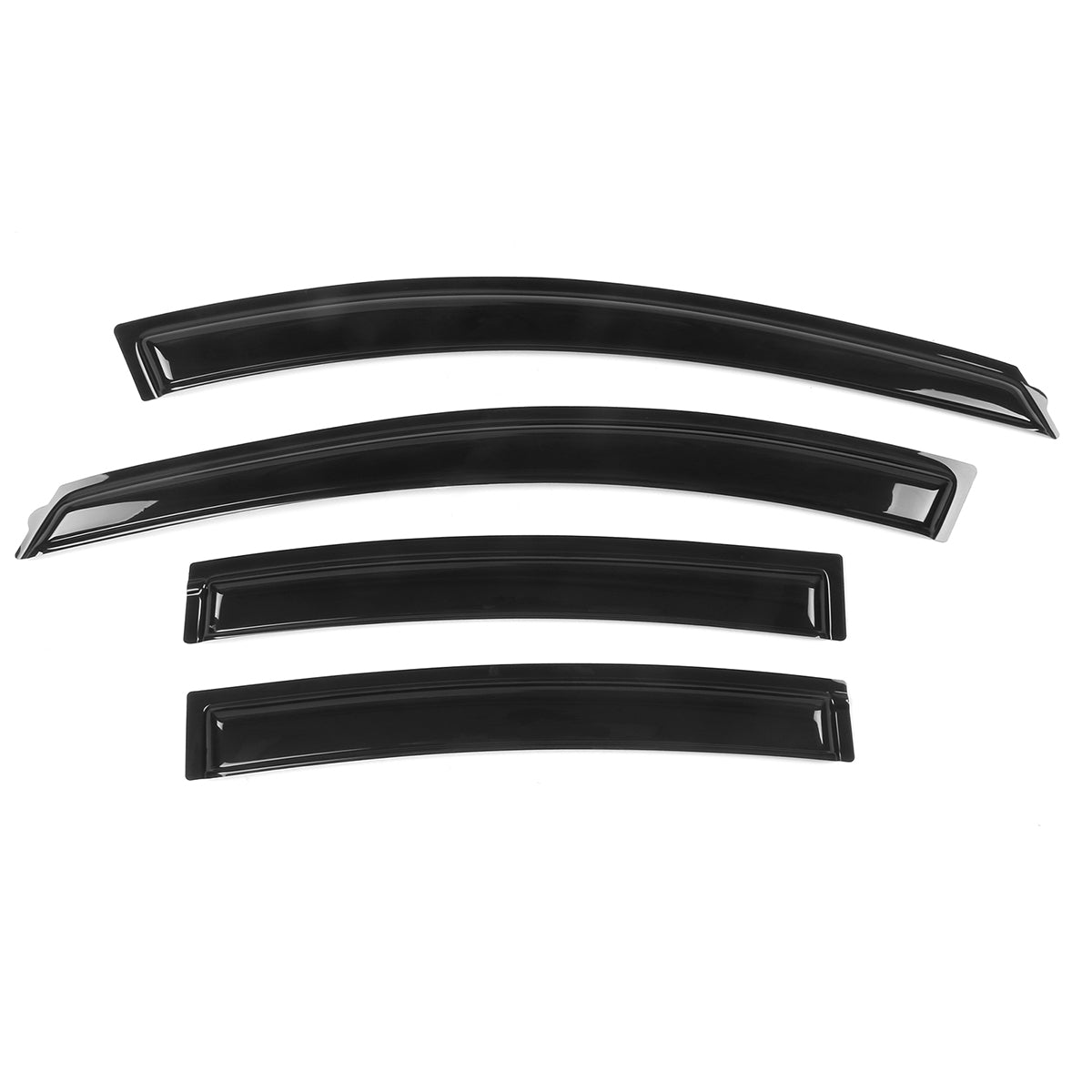2010-2016 Chevy Cruze Tape On Smoke Tinted Window Visors Acrylic