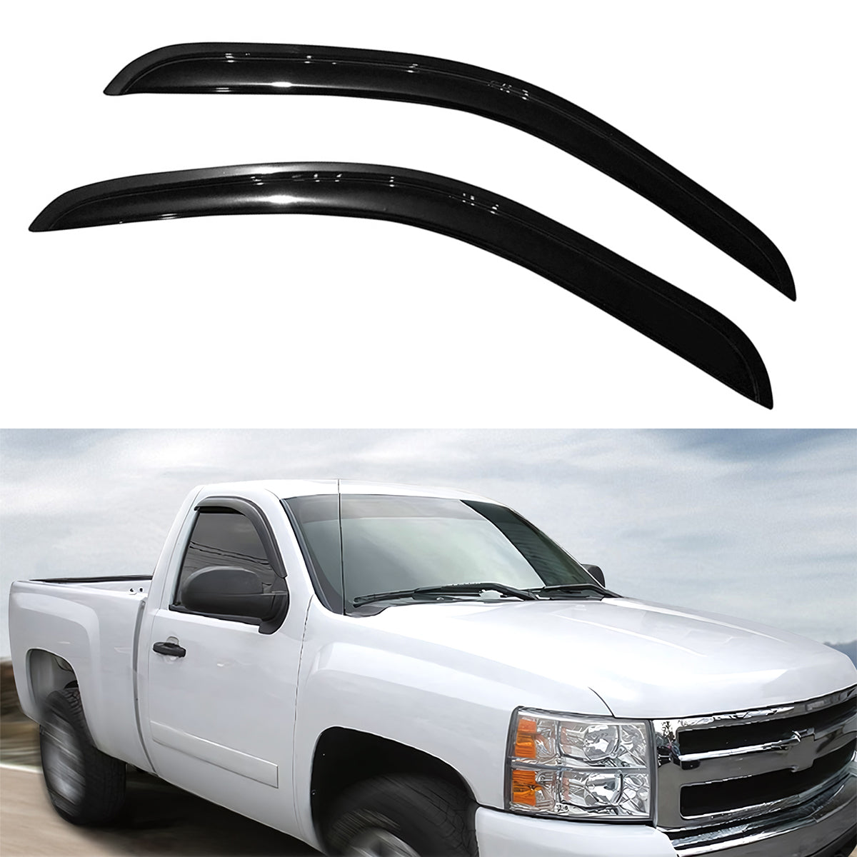 2007-2014 Chevrolet Silverado & GMC Sierra Standard Cab Window Visor
