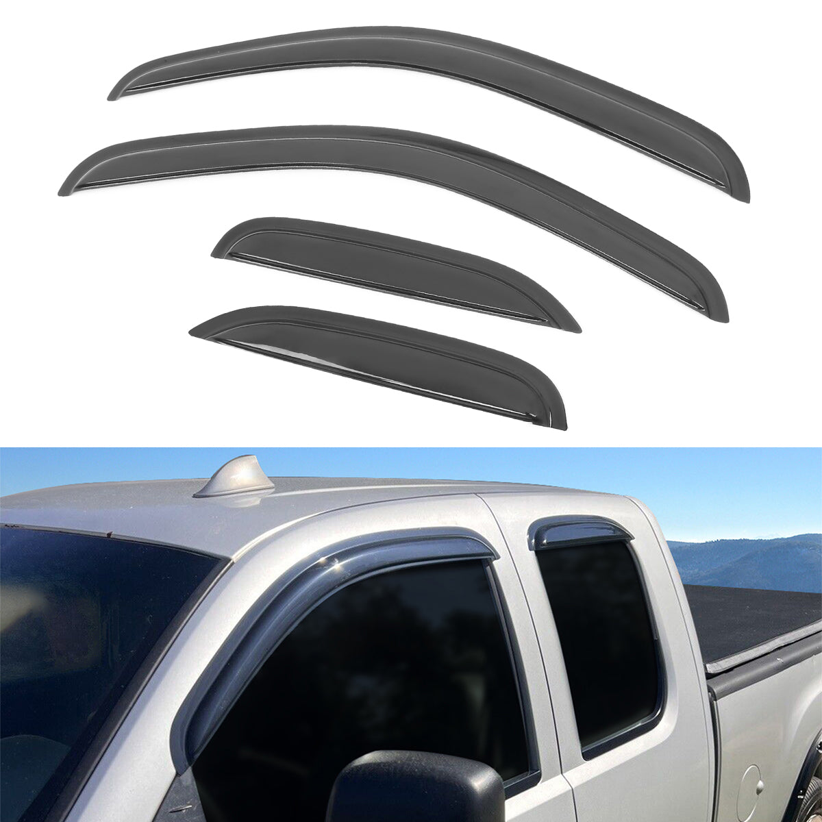 2007-2014 Chevrolet Silverado & GMC Sierra Extended Cab Window Visor