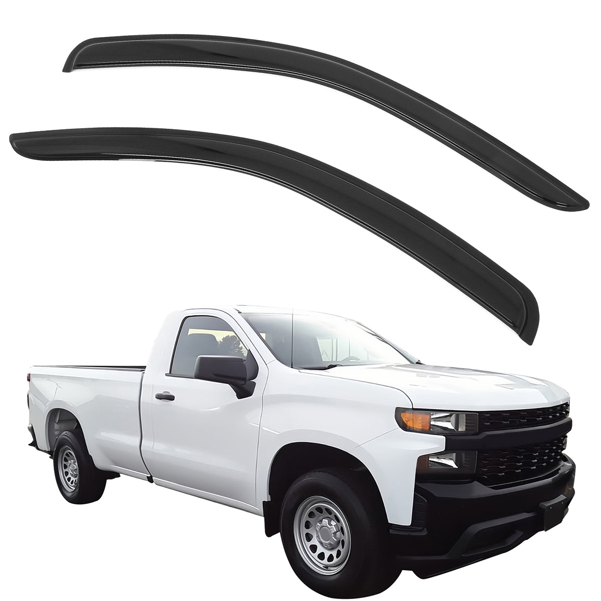 2019-2025 Chevy Silverado & GMC Sierra 1500 Standard Cab Window Visors