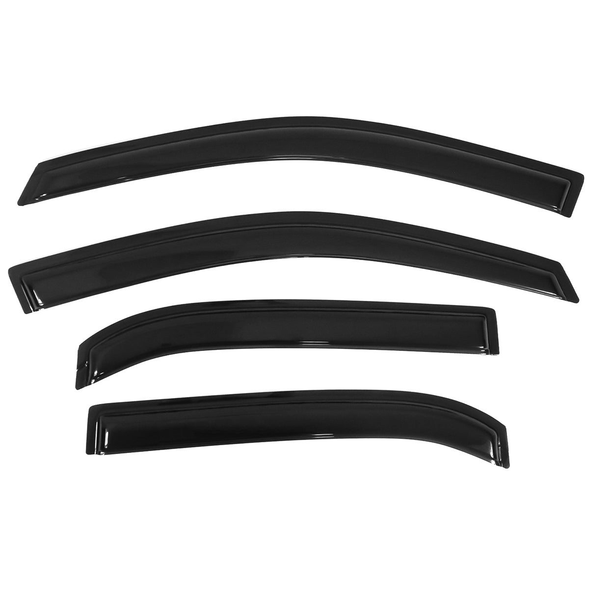 2010-2017 Chevy Equinox Slim Style Smoke Window Visors Guard Acrylic