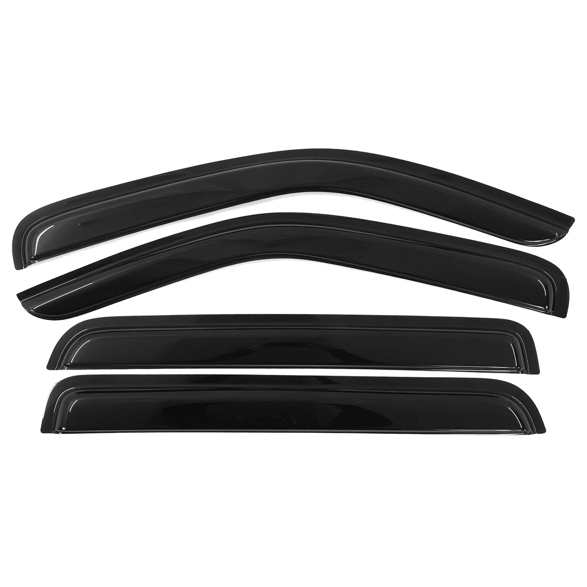 2007-2011 Dodge Nitro Slim Style Smoke Tinted Visor Windows Acrylic