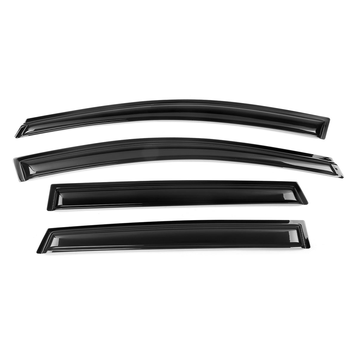 2013-2019 Ford Escape Smoke Tinted Slim Style Window Visors Acrylic