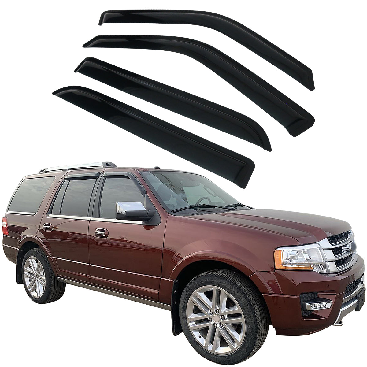 1997-2017 Ford Expedition 98-17 Lincoln Navigator Window Visor Acrylic