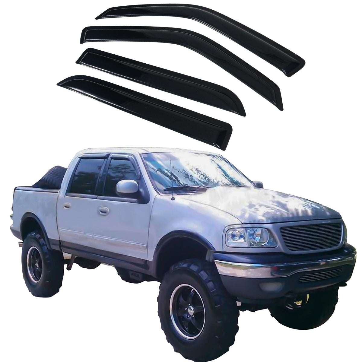 2001-2003 Ford F150 Crew Cab 2002-2003 Lincoln Blackwood Visor Window