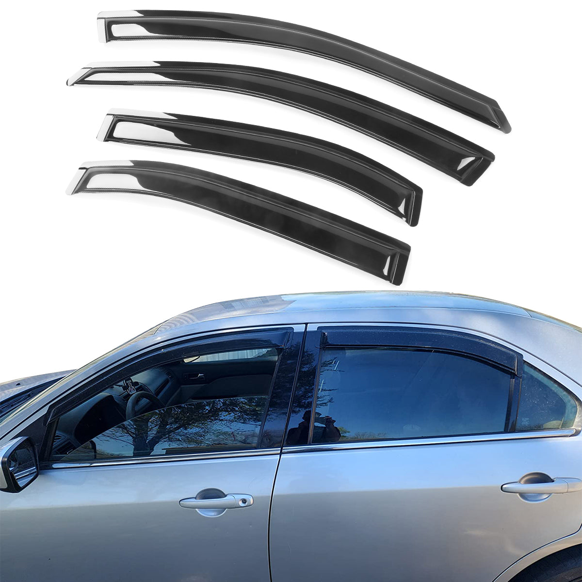 2006-2012 Ford Fusion 06-10 Mercury Milan Tape on Visor Window Acrylic