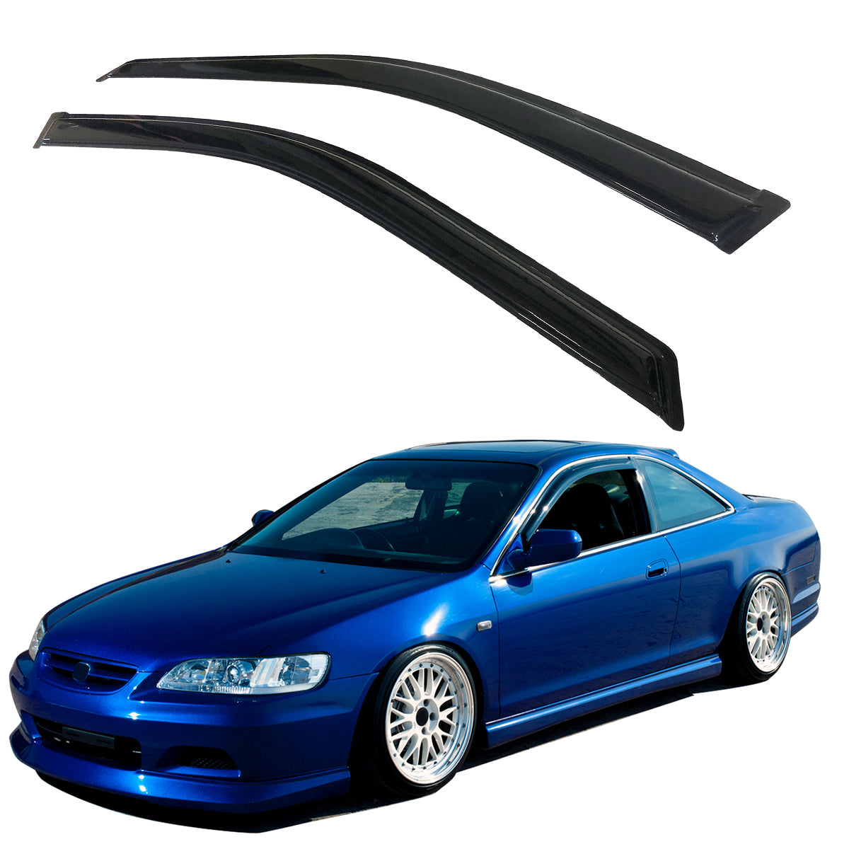 1998-2002 Honda Accord 2-Door Coupe Window Visors Set Acrylic