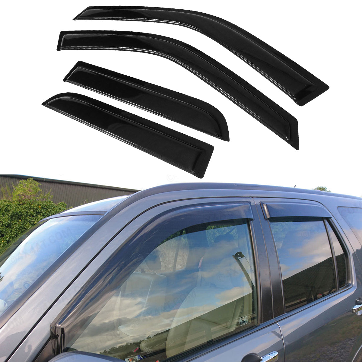 2002-2006 Honda CRV 4Pc Set Visor Windows Acrylic
