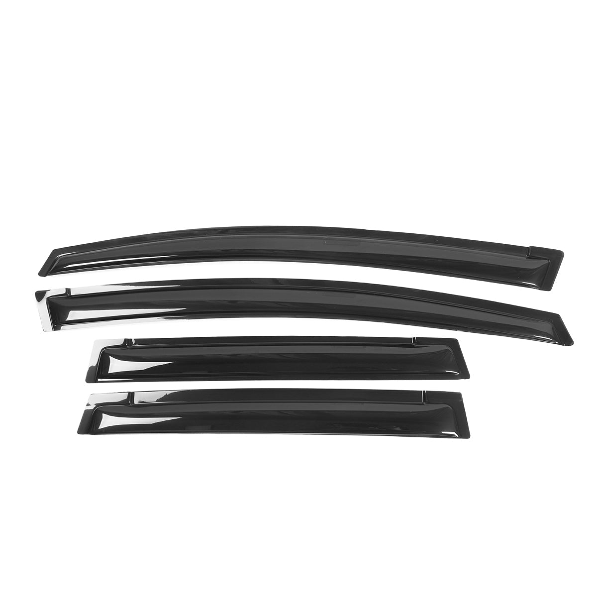 2009-2014 Honda Fit Window Visors Slim Style Smoke Rains Guards Acryli