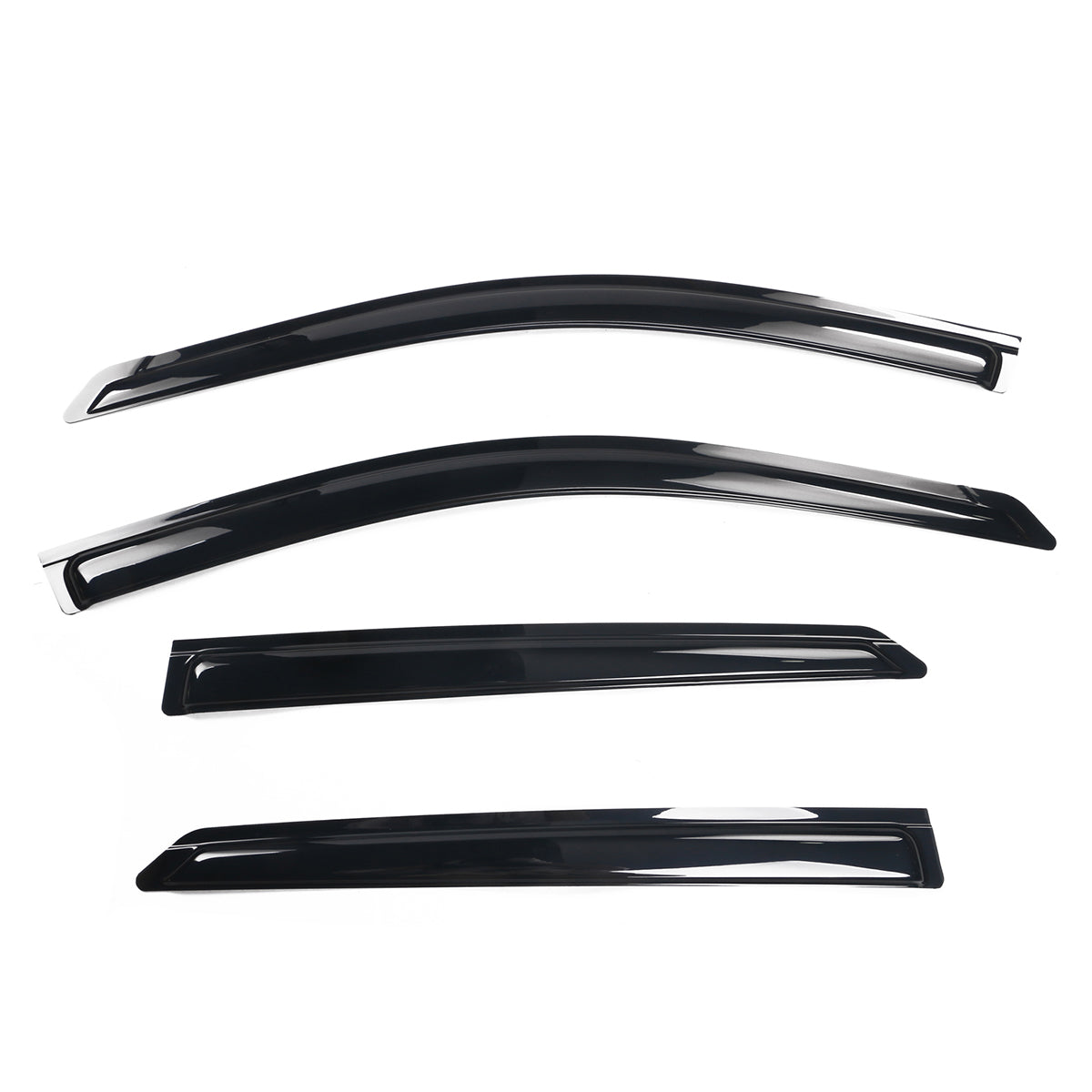 2022-2025 Hyundai Ioniq 5 Slim Style Black Window Visors Acrylic 4PCS