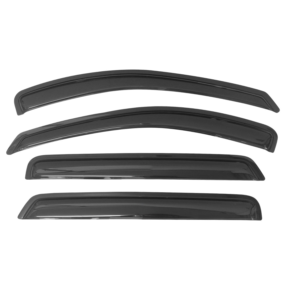 2007-2012 Hyundai Santa Fe Slim Style Smoke Visor Window Guard Acrylic