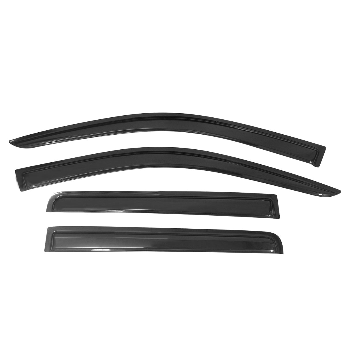 2007-2017 Jeep Compass Side Visor Window Sun Vent Rain Guards Acrylic