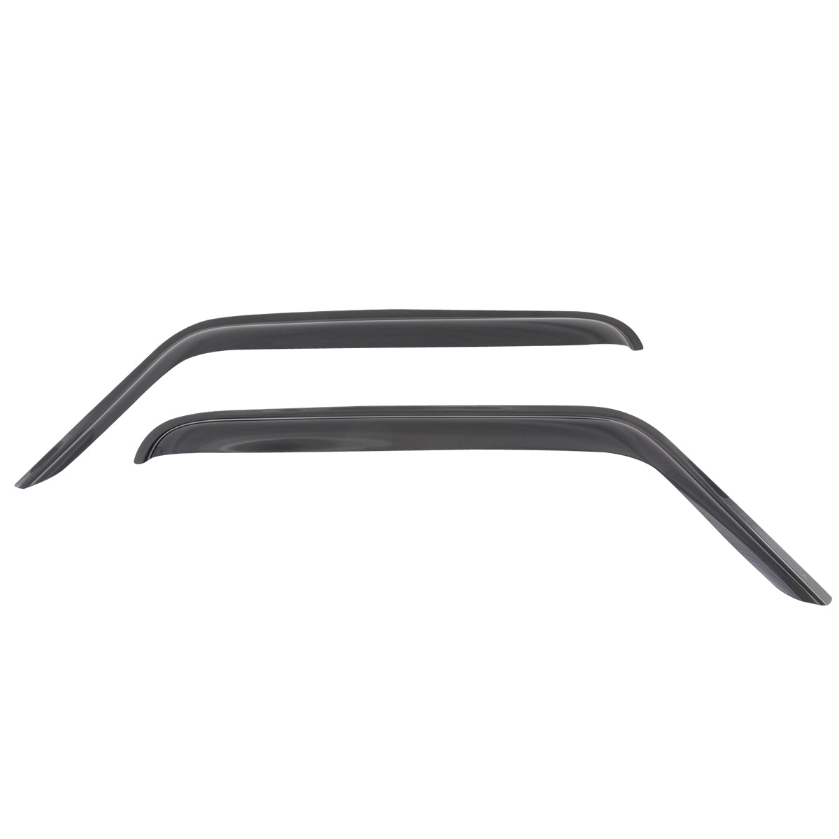 2007-2018 Jeep Wrangler Slim Style Smoke Tinted Visor Windows Acrylic