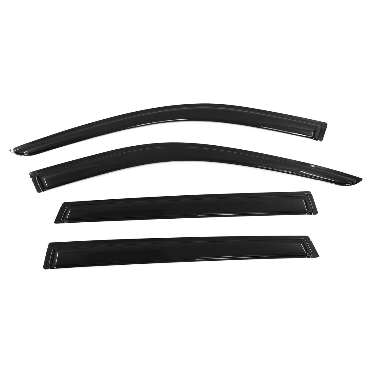 2020-2024 Kia Telluride Slim Style Black Window Visors Acrylic 4PCS
