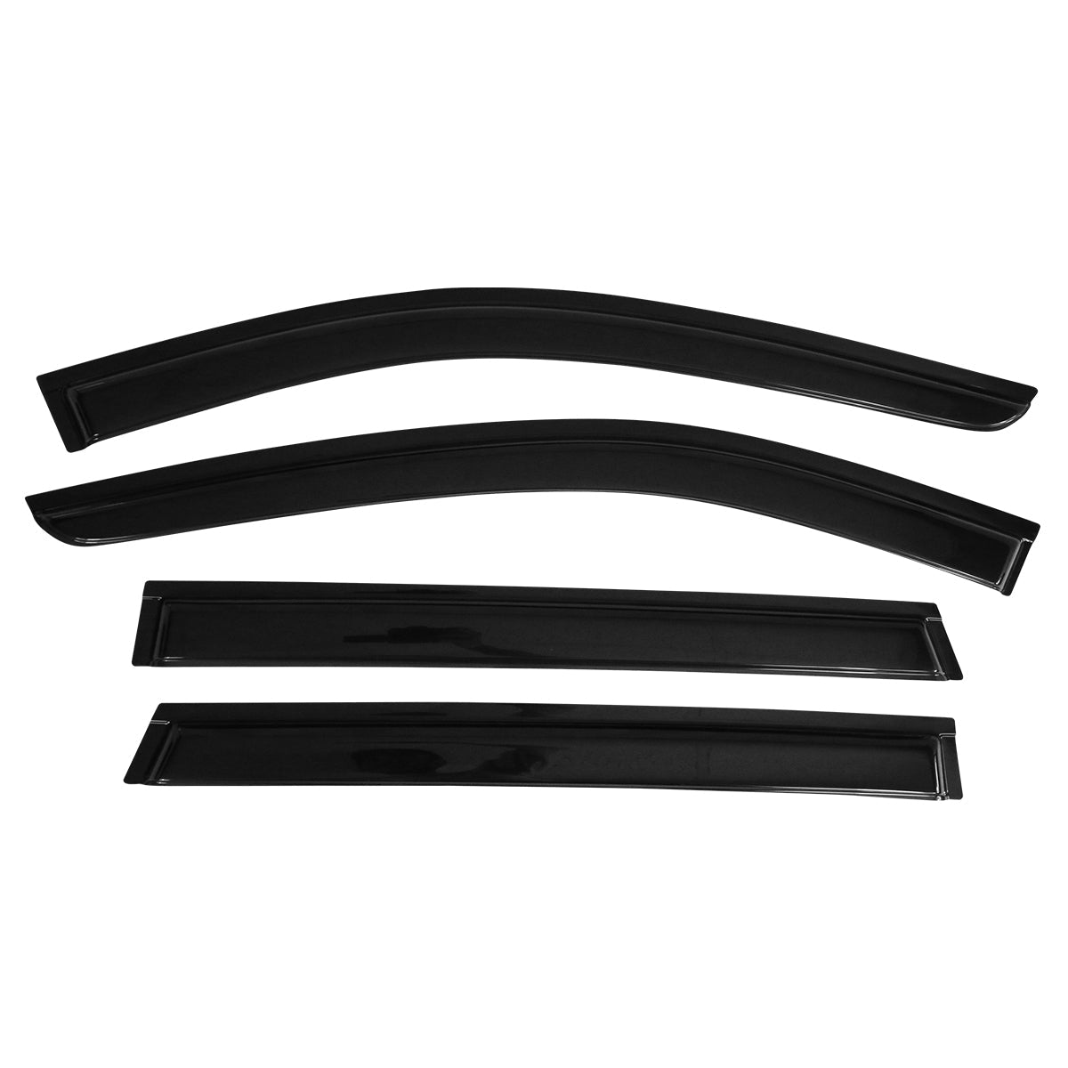 2014-2020 Nissan Rogue Slim Style Smoke Tinted Window Visors Acrylic