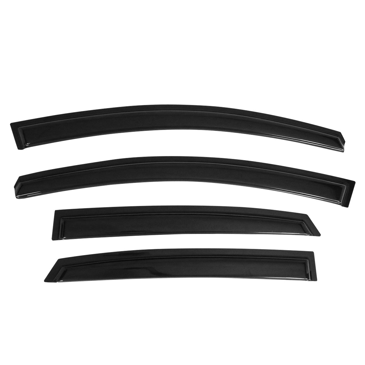 2013-2019 Nissan Sentra Slim Style Smoke Window Visor Guard Acrylic
