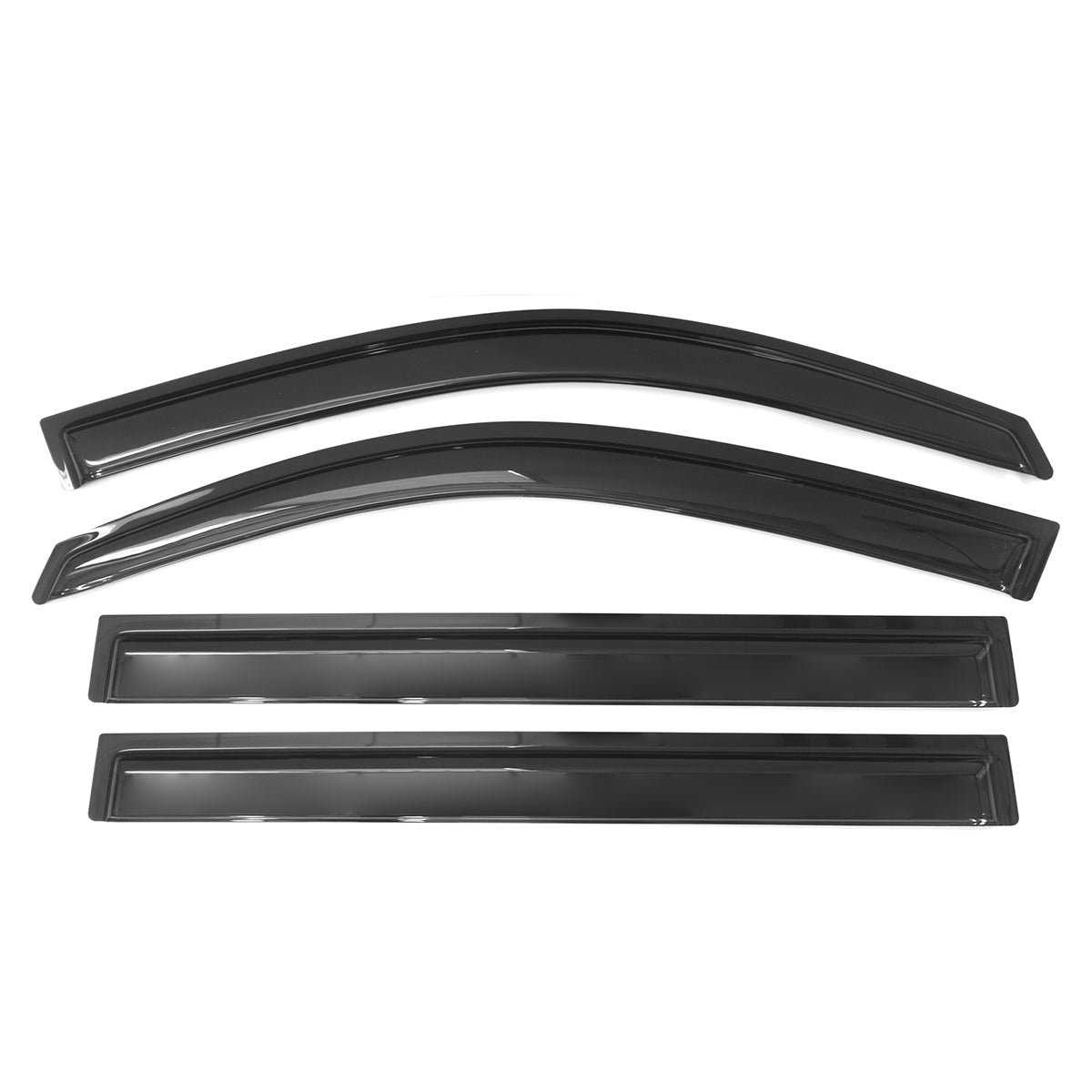 2008-2013 Toyota Highlander Acrylic 4PC Window Visors Tape On Guard