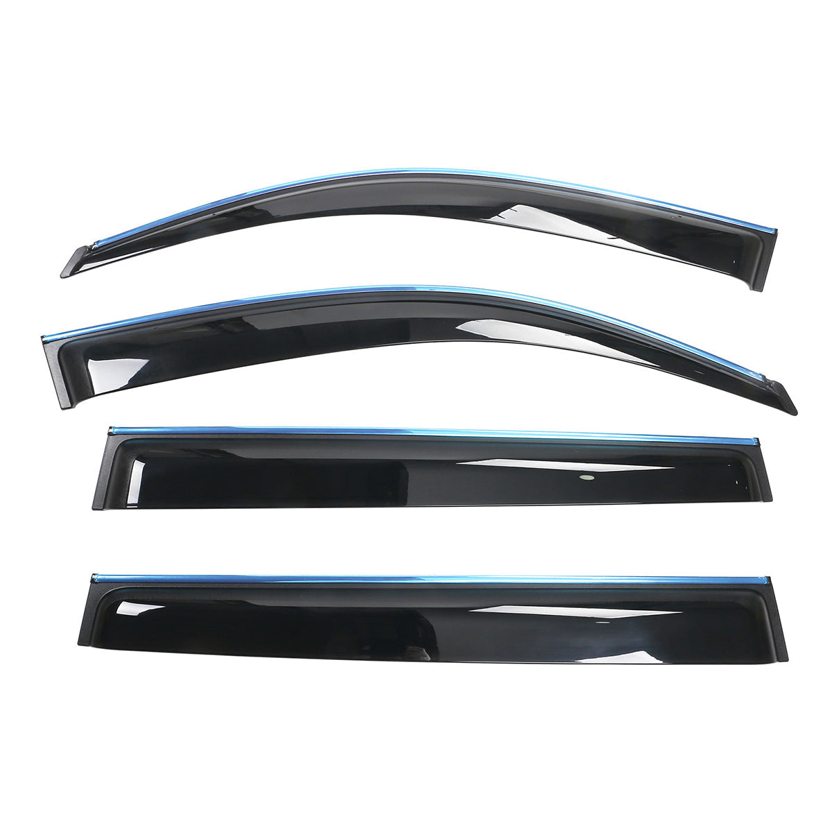 2008-2013 Toyota Highlander Acrylic 4PC Window Visors Tape On Guard