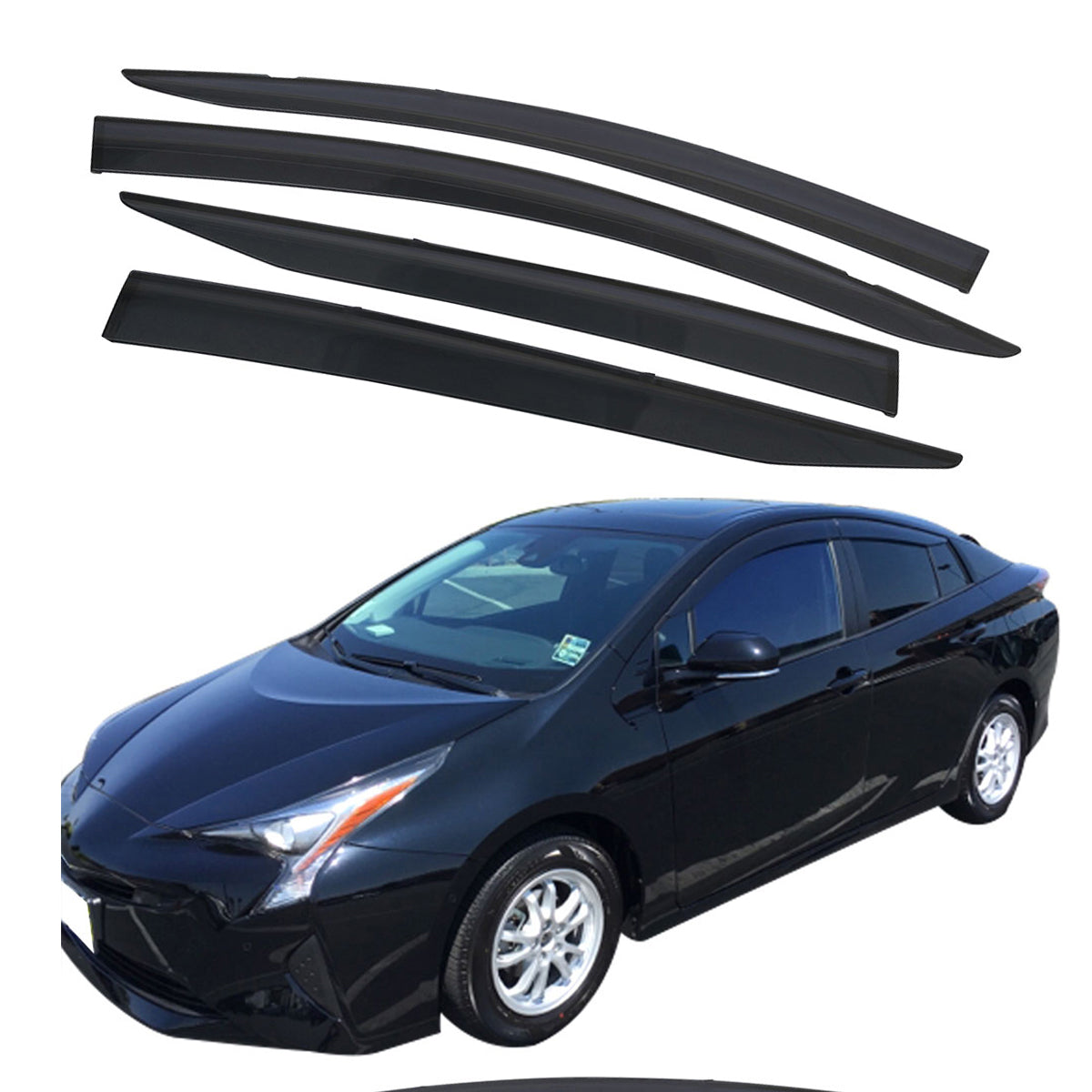2016-2022 Toyota Prius And Prius Prime Slim Window Visor Polycarbonate