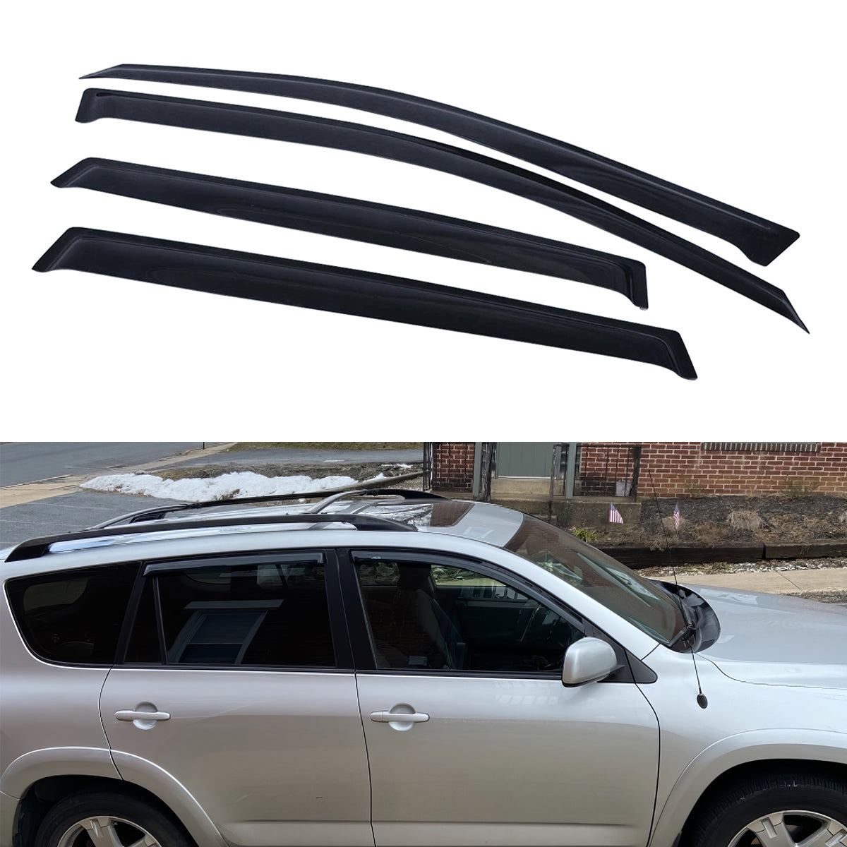 2006-2012 Toyota RAV4 XA30 Mugen Mug Smoke/Tinted Window Visor Acrylic