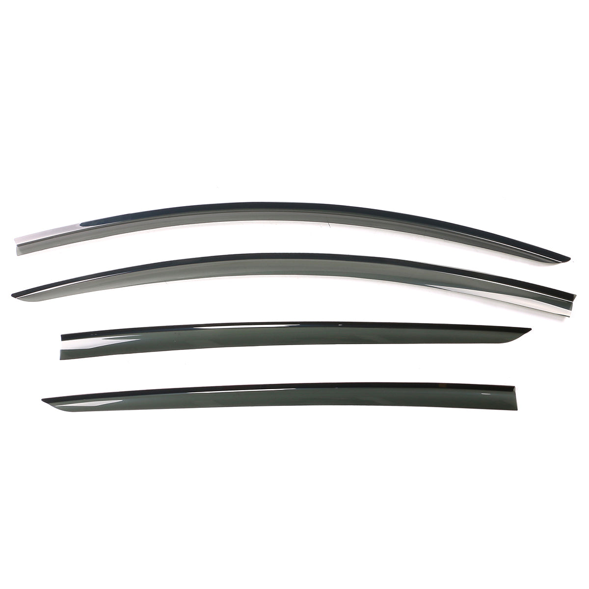 2020-2024 Tesla Model Y Smoke Acrylic Window Visors Deflectors 4PCS