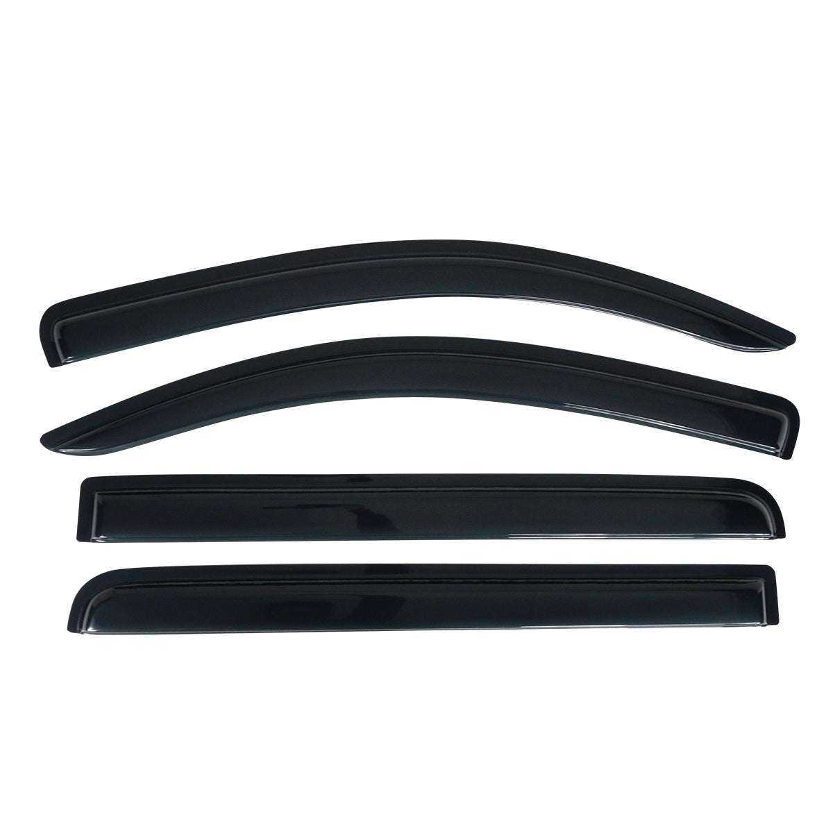 2007-2021 Toyota Tundra Crewmax Cab Tape On Smoke Tinted Visor Windows