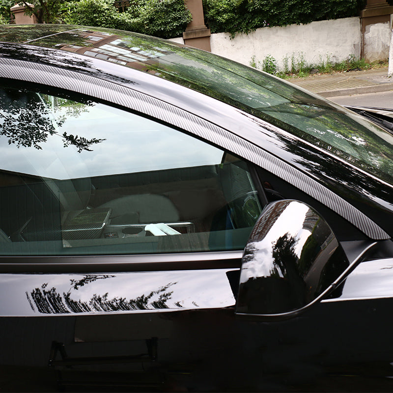 2020-2024 Tesla Model Y Tape-on Chrome Window Visors ABS 4PCS
