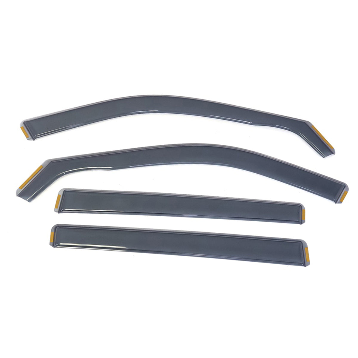 2020-2024 Toyota Highlander PC Side Window Visors w/ Chrome Trim 4PCS