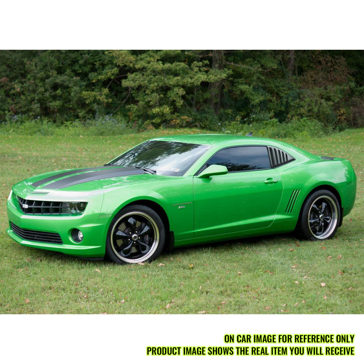 2010-2015 Chevy Camaro XE V2 Style Side Window Louver Shade Cover PP