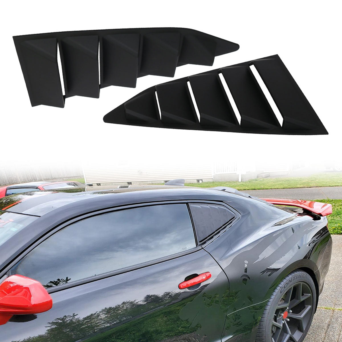 2016-2024 Chevy Camaro Quarter Rear Side Window Louvers