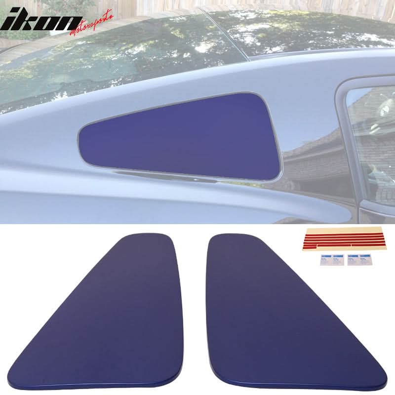 2010-2014 Ford Mustang GT350 Style Rear Window Louver Covers Guard ABS