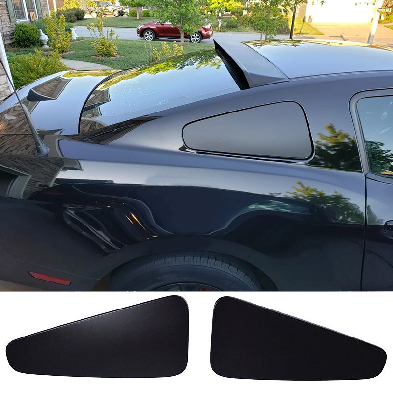 2010-2014 Ford Mustang GT350 Style Rear Window Louver Covers Guard ABS