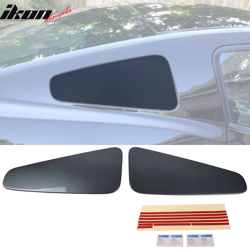 2010-2014 Ford Mustang GT350 Style Rear Window Louver Covers Guard ABS