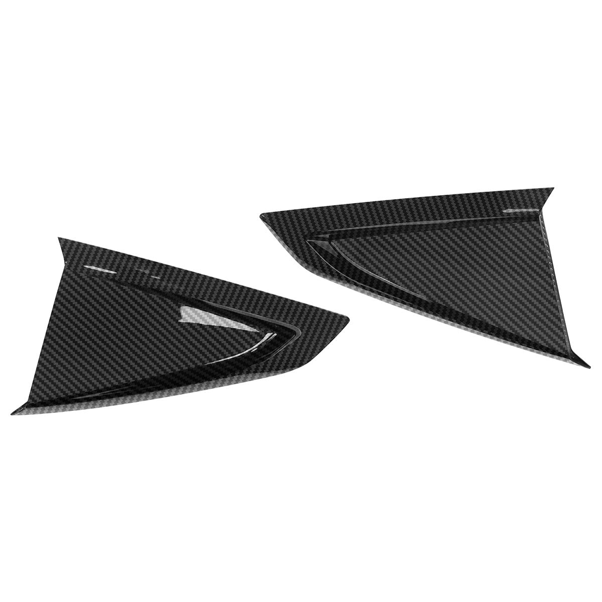 2024-2025 Ford Mustang V 2DR Carbon Fiber Print Side Window Louver ABS