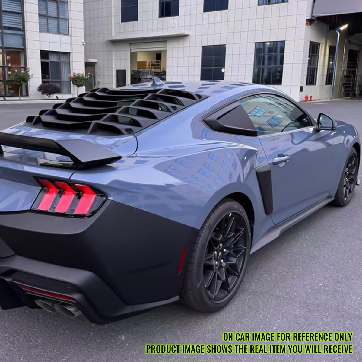 2024-2025 Ford Mustang V 2DR Carbon Fiber Print Side Window Louver ABS