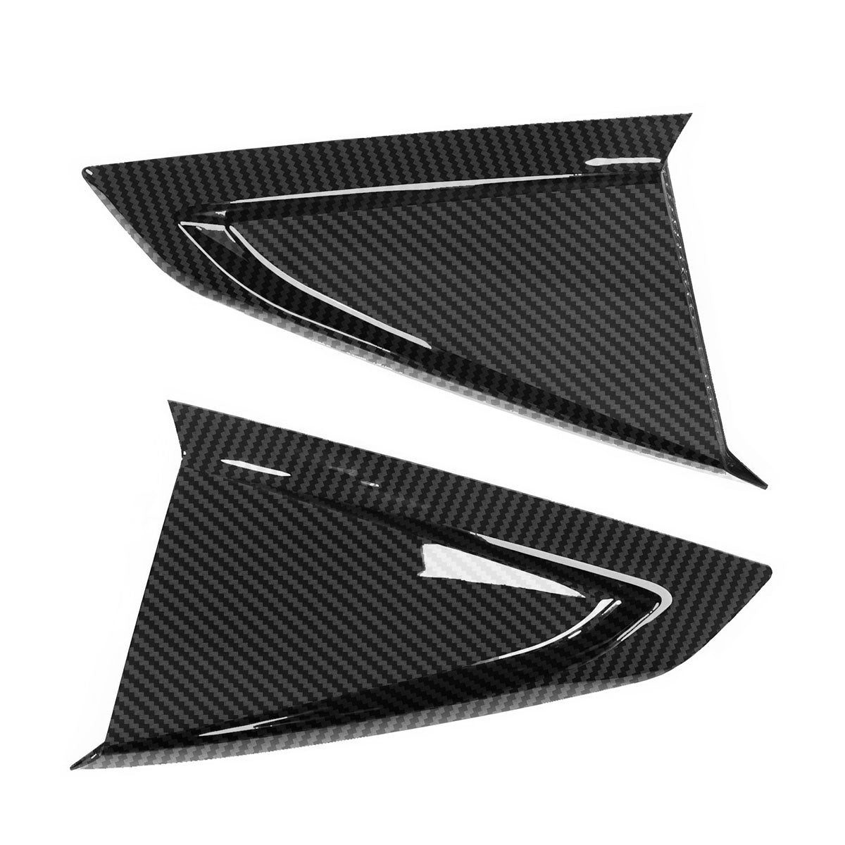 2024-2025 Ford Mustang V 2DR Carbon Fiber Print Side Window Louver ABS